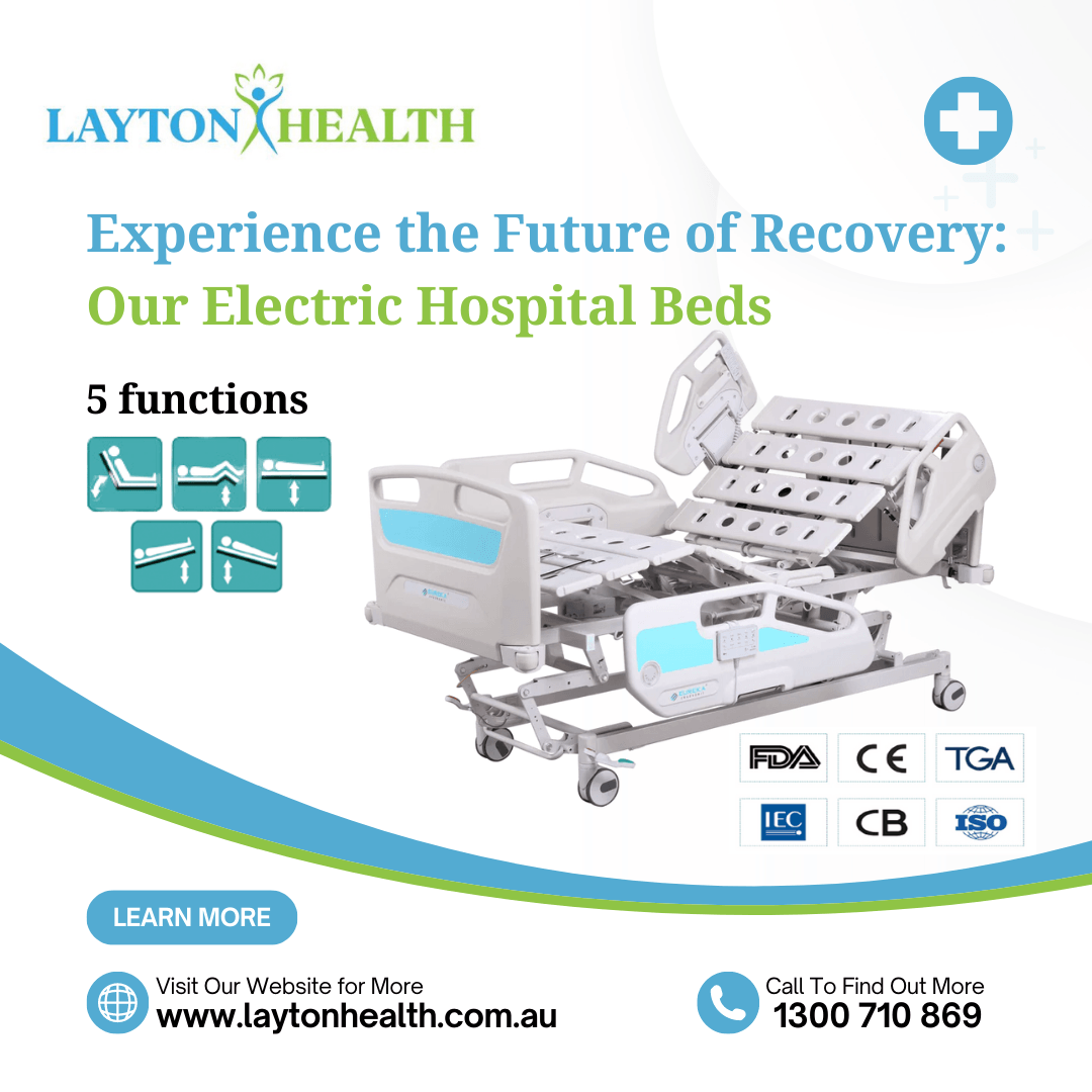 Elevate Patient Care with the Laytoncorp Electric Hospital Bed (5 Function) - Layton Health