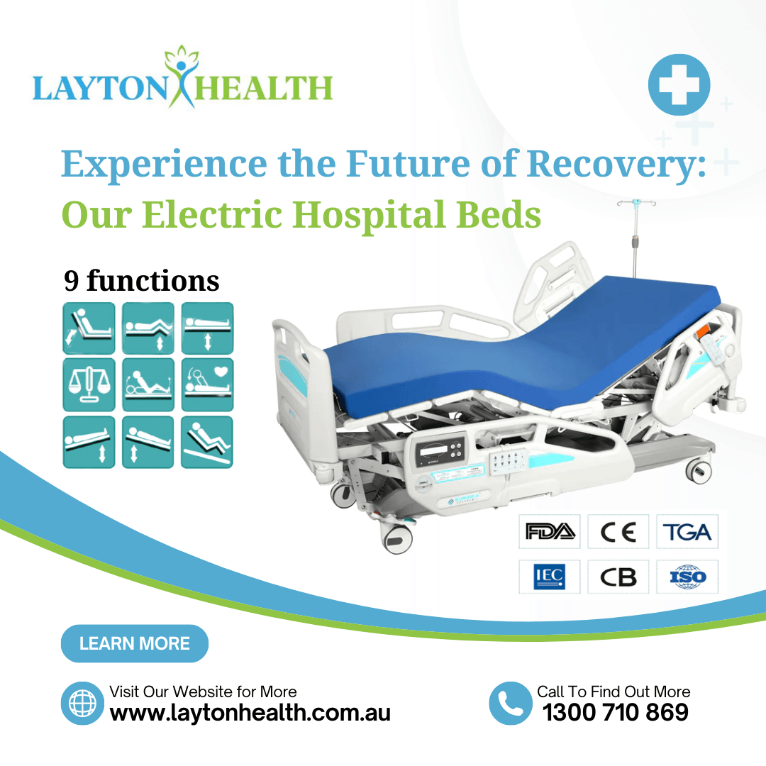 Experience Unmatched Versatility with the 9-Function Electric Hospital Bed - Layton Health